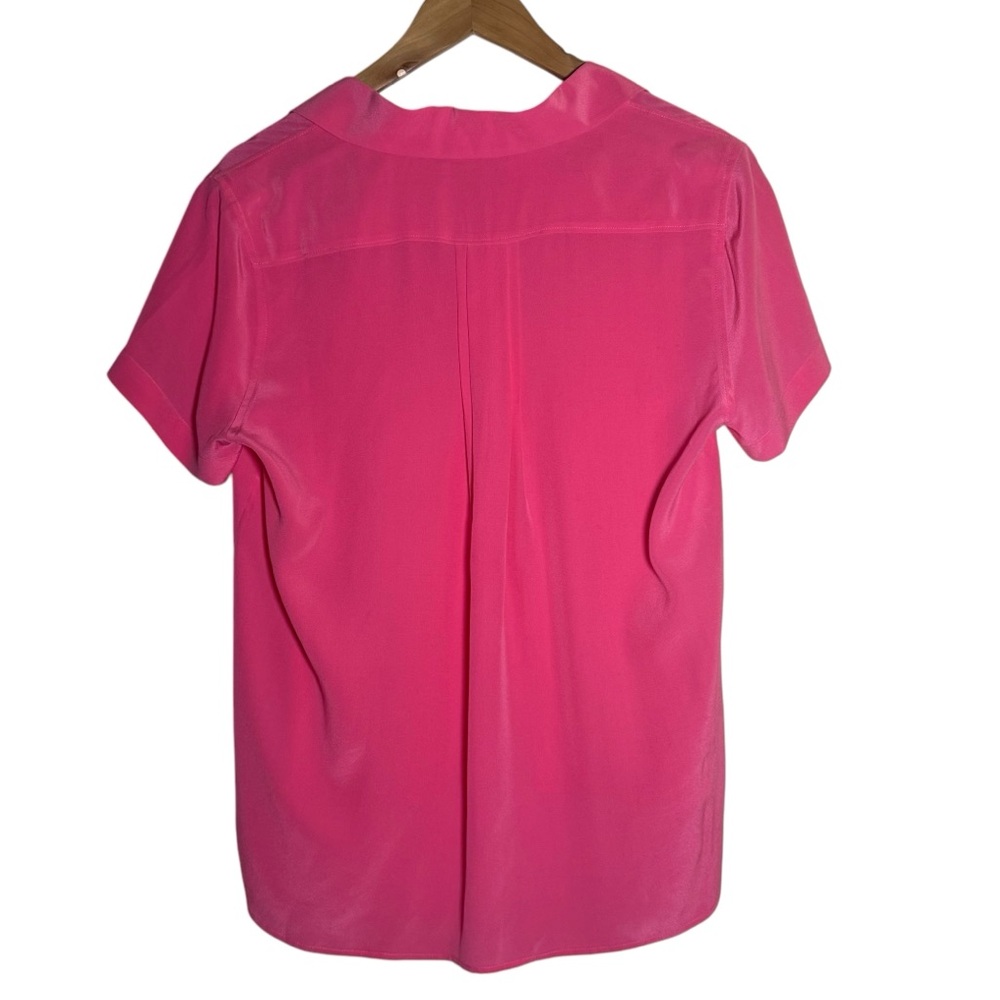 Tommy Bahama Talullah Pink Silk Button Down Collared Camp Shirt Womens Size S - Picture 4 of 11